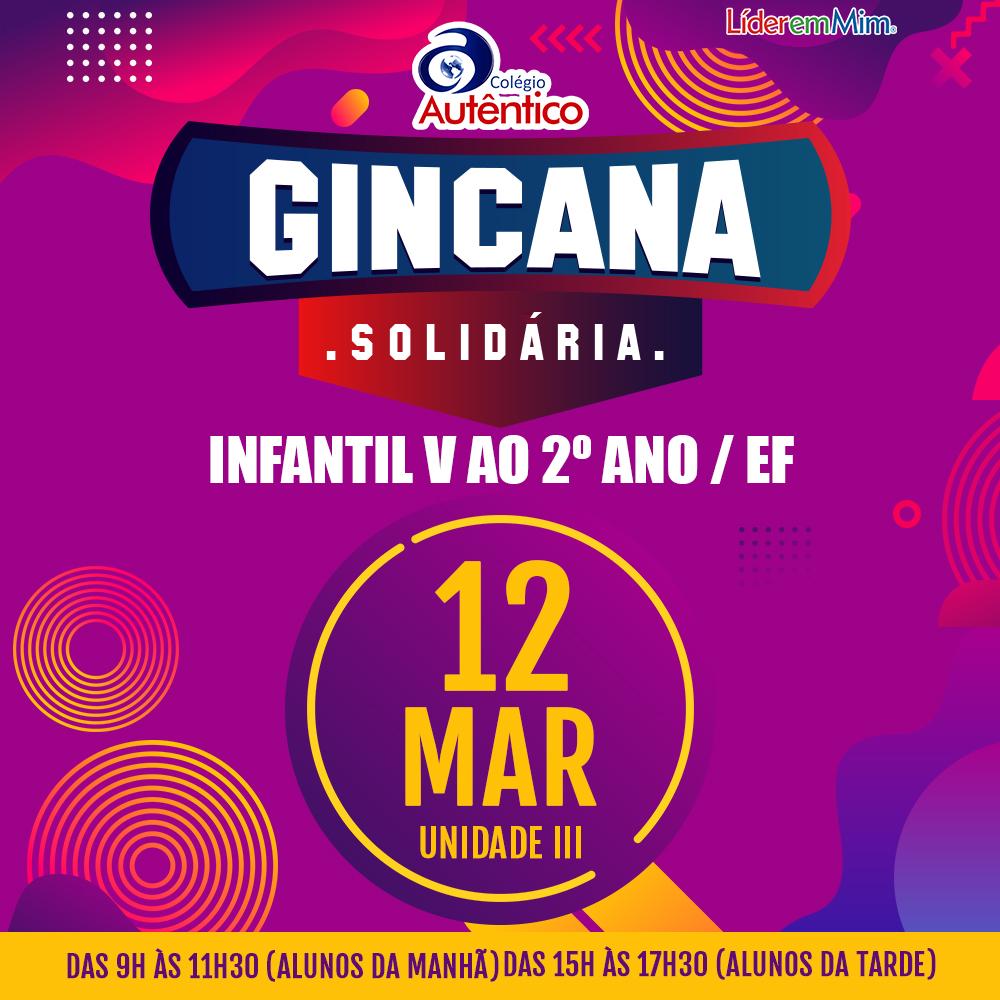 gincana solidária infantil v ao 2º ano/ef