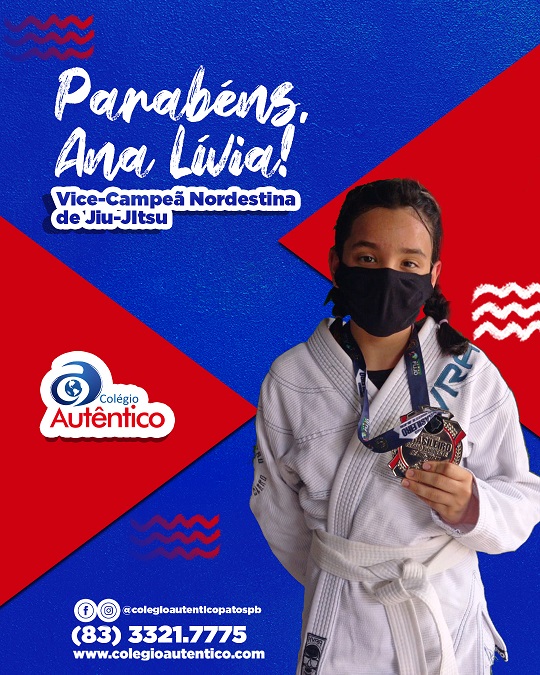 Aluna do 7° ano é vice-campeã no campeonato nordestino de Jiu-Jitsu