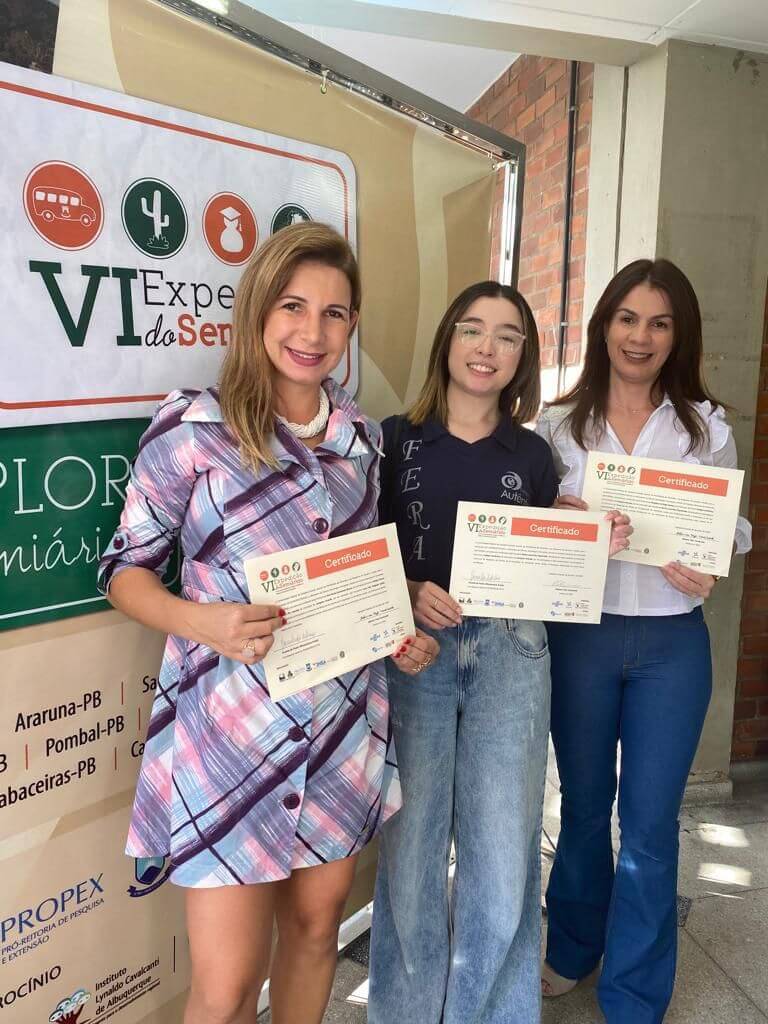 Aluna Autêntico recebe prêmio na VI expedição do semiárido